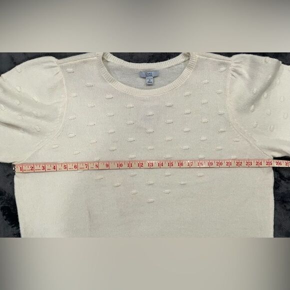 NWT Women’s 2X White Sweater Very Soft NEW - Picture 7 of 8